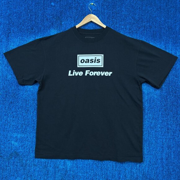 Oasis Live Forever Tour Definitely Maybe Britpop Band Tee XL - Picture 1 of 4